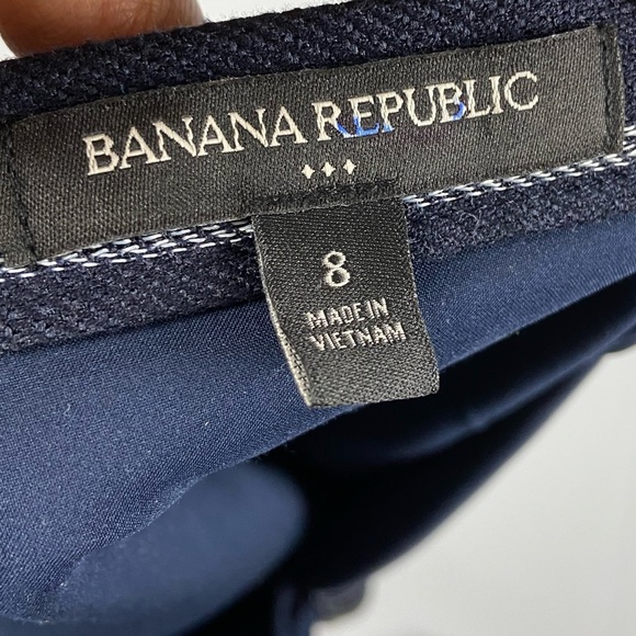 Skirt Striped Banana republic Navy Blue and White size 8 - Picture 7 of 9